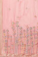 Pink Silk Blend Digital Print Unstitched Suit Set image number 3
