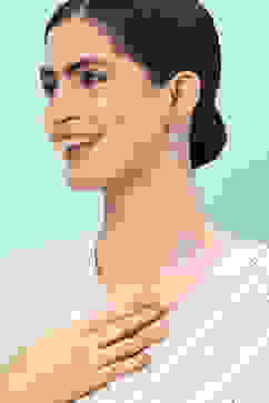 White Brass Earrings image number 3