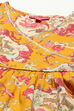 Red Cotton Flared Printed Kurta Set image number 1