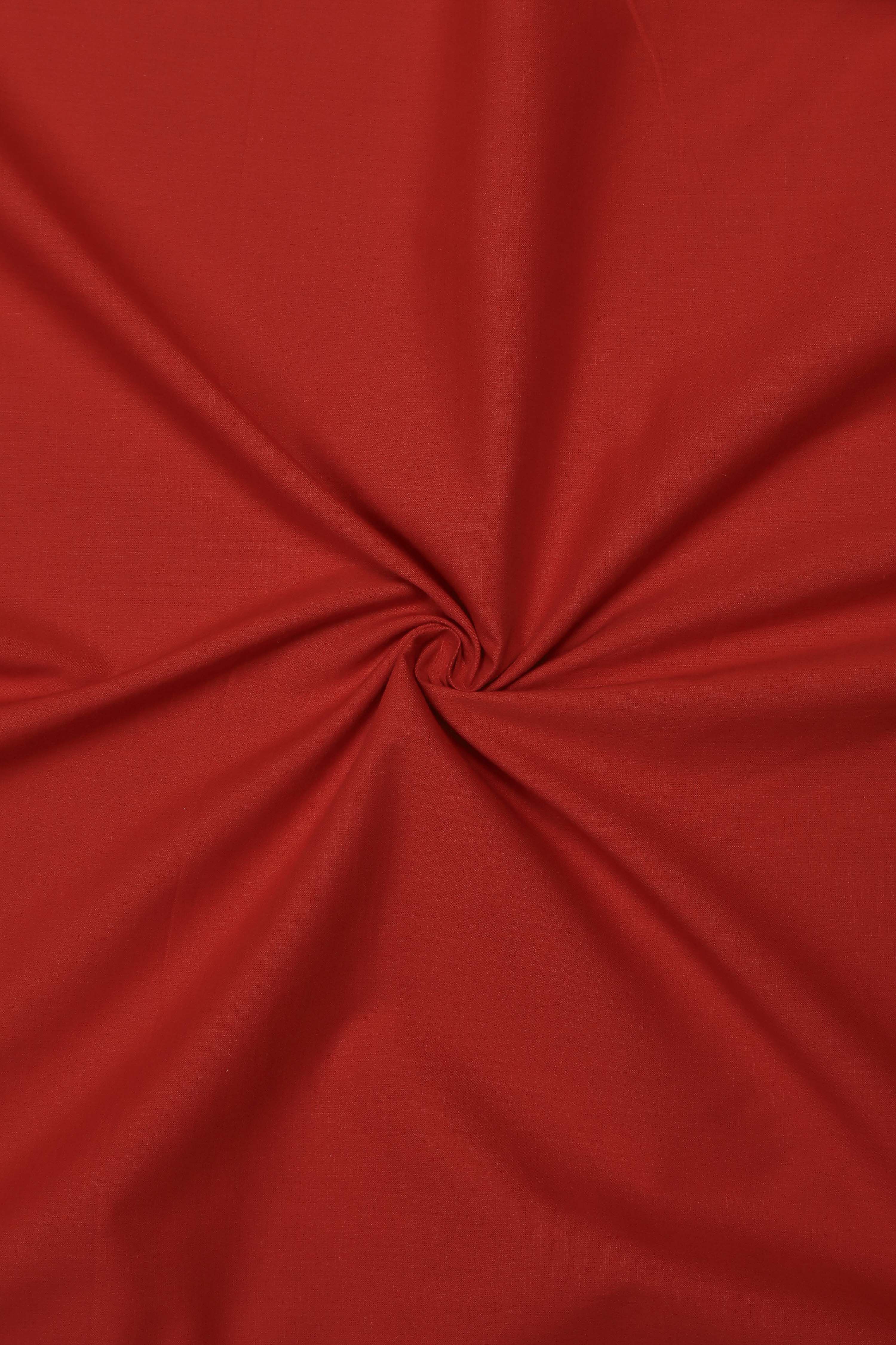 Rust Cotton Jamdani Unstitched Suit Set image number 2