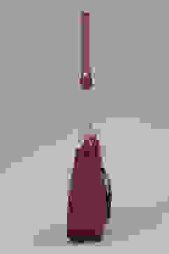 Maroon PU Shoulder Bag image number 4