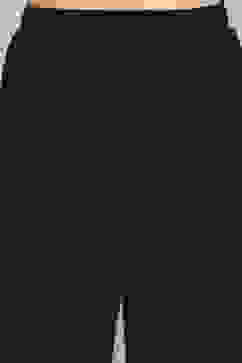 Black Poly Dupion Straight Suit Set image number 2