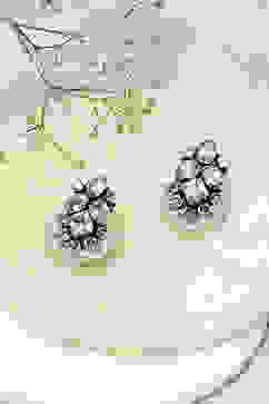 White Brass Earrings image number 0