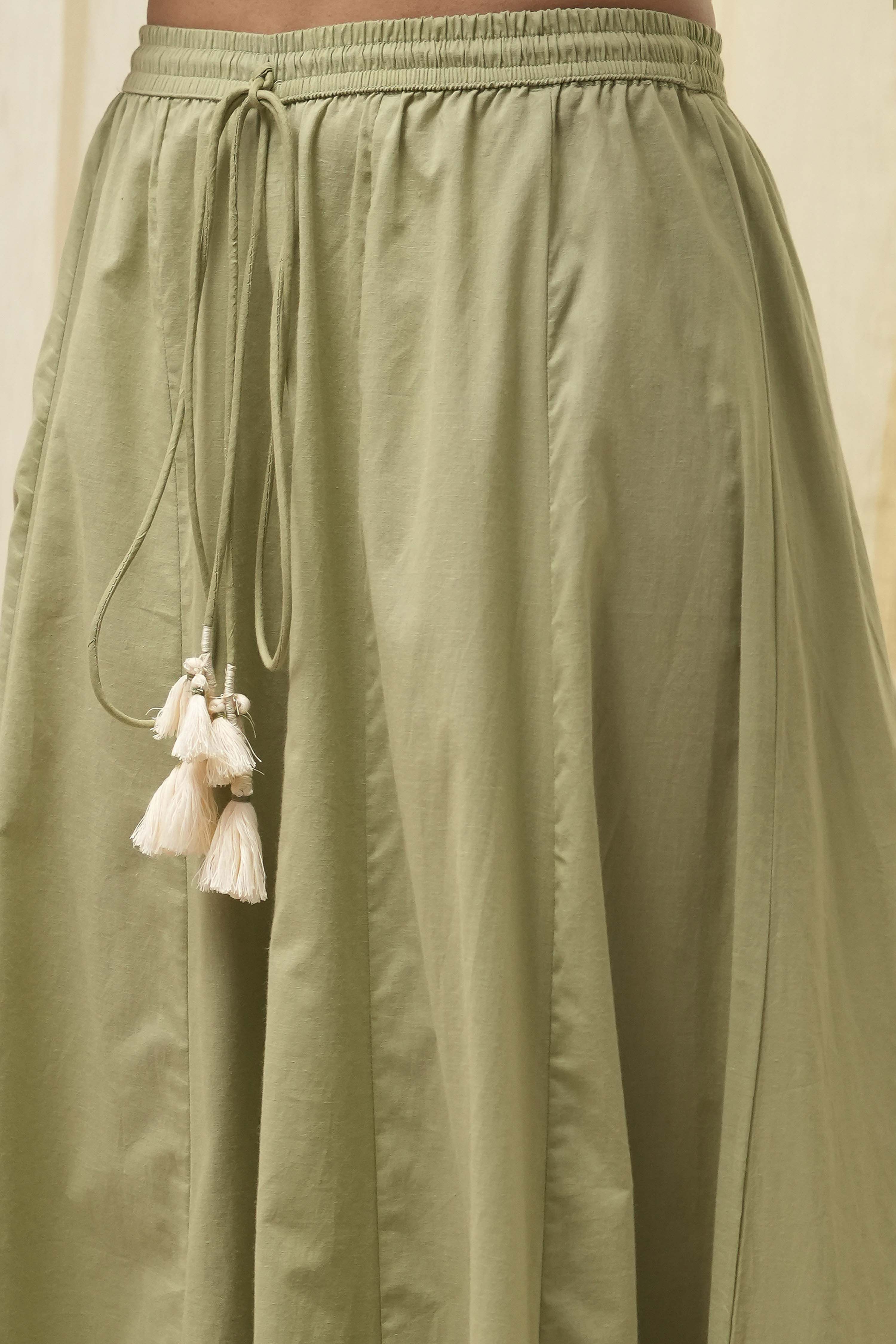 Pink Cotton Floral Strappy Straight Suit Set image number 2