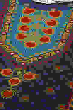 Navy LIVA Straight Printed Kurta image number 1