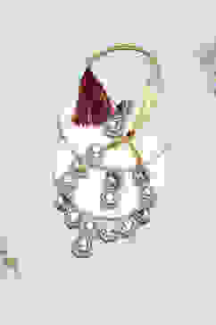 White Brass Necklace Set image number 2