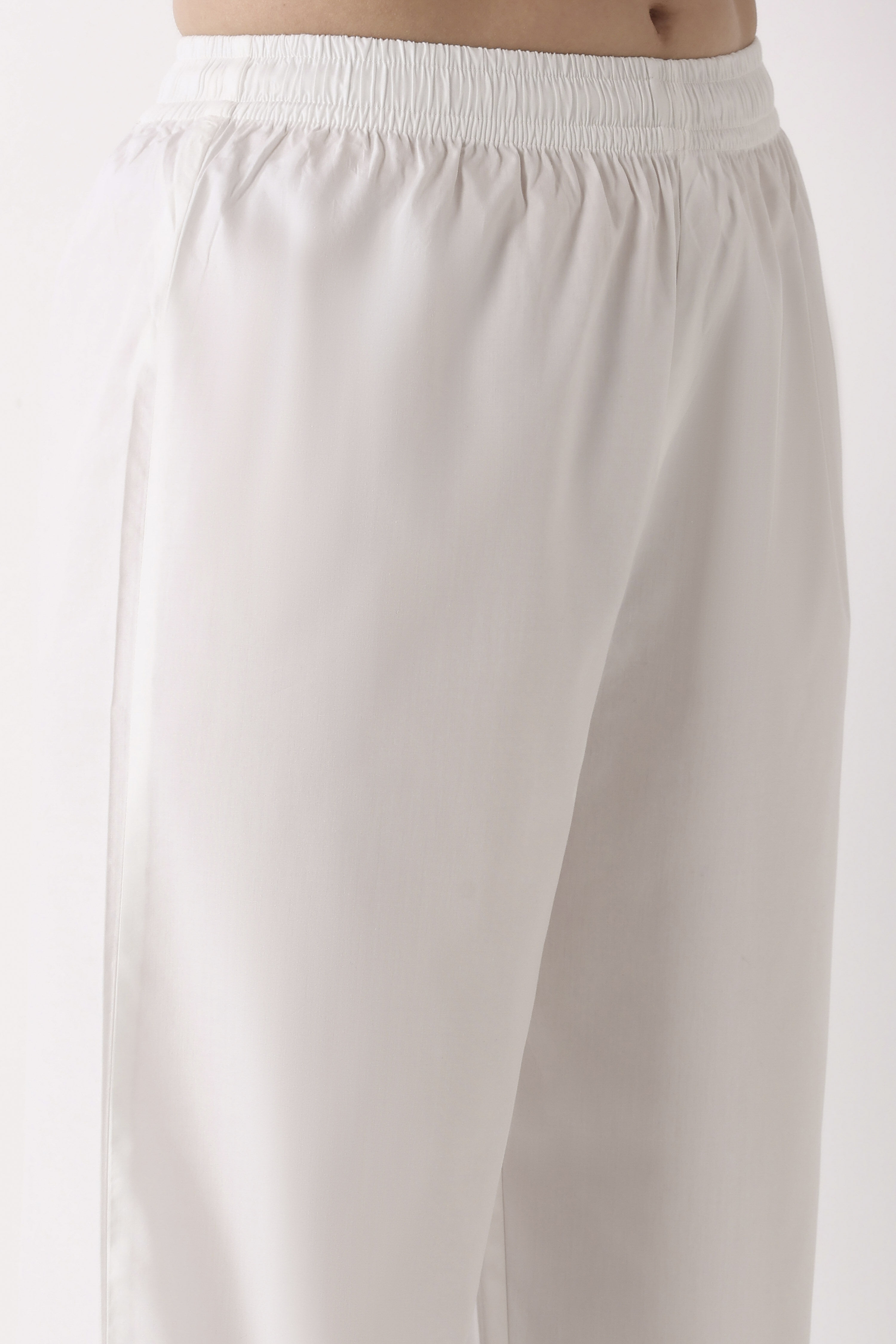 Light Beige Cotton Salwar Pants image number 1