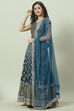 Teal Art Silk Lehenga  Set image number 5