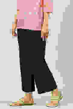 Navy Rayon Palazzo Pants image number 0