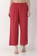 Pink Cotton Regular Pants image number 4