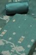 Rust Cotton Jamdani Unstitched Suit Set image number 1