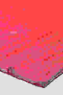 Coral Cotton Blend Layered Kurta Churidar Suit Set image number 4