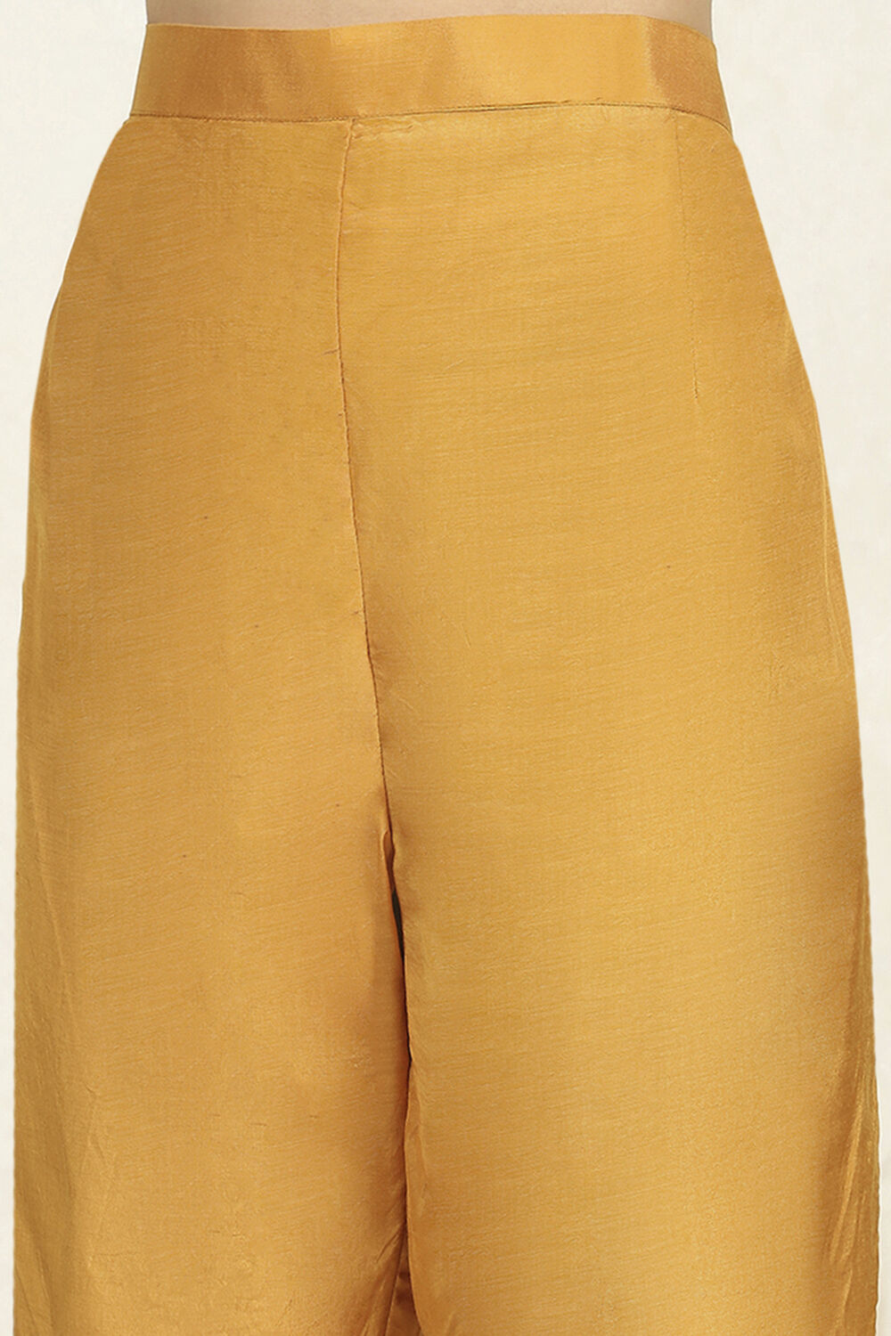 Rust Chanderi Unstitched Suit Set image number 3