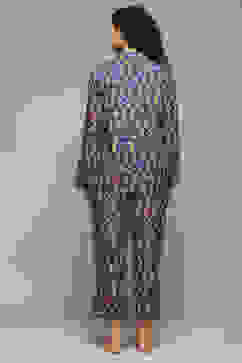 Navy Cotton Printed 2 Piece Sleepwear Set image number 4