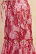 Pink Cotton Printed Gathered Suit Set image number 2