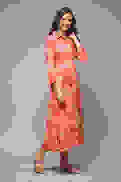 Coral LIVA Straight Printed Dress image number 4