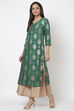 Yellow Viscose Straight Kurta image number 3