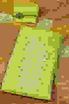 Lime Organza Unstitched Suit set image number 0