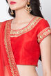Red Art Silk Lehenga Set image number 1