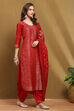 Mustard Yellow Silk Blend Woven Unstitched Suit Set image number 3