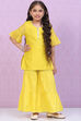 Yellow Art Silk Straight Kurta Set image number 0
