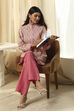 Pink Cotton Solid Straight Palazzos image number 0