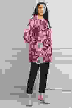 Berry Polyester Straight Kurta Pants Set image number 5