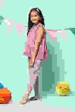 Purple Rayon Printed Sleepwear image number 3