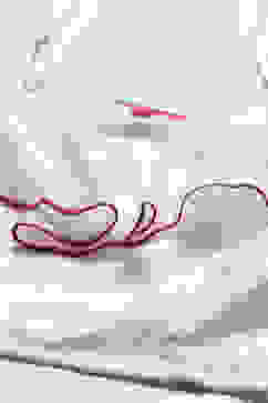 White And Pink Art Silk Flared Lehenga image number 6