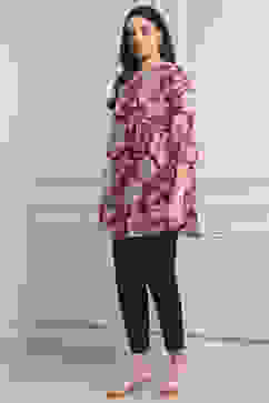 Berry Polyester Straight Kurta Pants Set image number 3