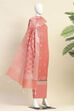 Pastel Cotton Printed Embroidered Unstitched Suit Set image number 4
