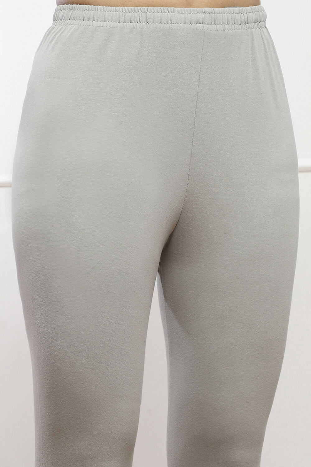 Camel Cotton Blend Solid Churidar image number 1