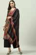 Blue LIVA Straight Kurta Palazzo Suit Set image number 5
