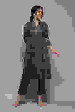 Forest Green Spandex Blend Straight Printed 2 Piece Set image number 1