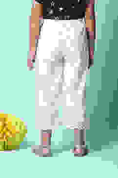 White Cotton Palazzo image number 4