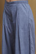 Purple Cotton Printed A-Line Suit Set image number 2