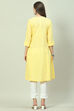 Blue Cotton Solid Kurti image number 4