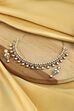 Light Pink Stone Embellished Necklace Set image number 0