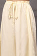 Off White Cotton Blend Straight Kurta Suit Set image number 2
