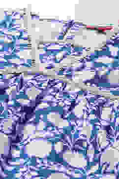 Blue Printed Cotton Peplum Kurta & Garara With Net Dupatta image number 1