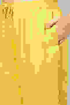 Yellow A-Line Striped Jacket image number 2