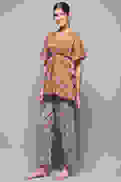 Powder Blue Cotton Printed 2 Piece Sleepwear Set image number 3