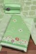 Pastel Cotton Printed Embroidered Unstitched Suit Set image number 0