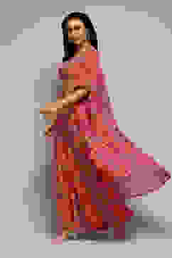 Pink Polyester Short Kurta Printed Suit Set image number 5