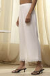 Off-White Viscose Solid Straight Palazzo image number 2