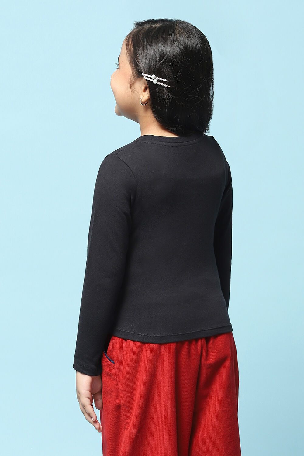 Peach Cotton Straight Top image number 4