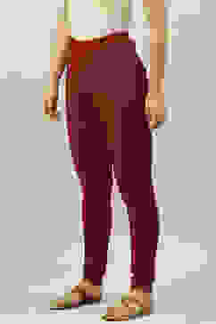 Maroon Acrylic Jeggings image number 3
