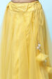 Yellow Poly Viscose Straight Printed Suit Set image number 2