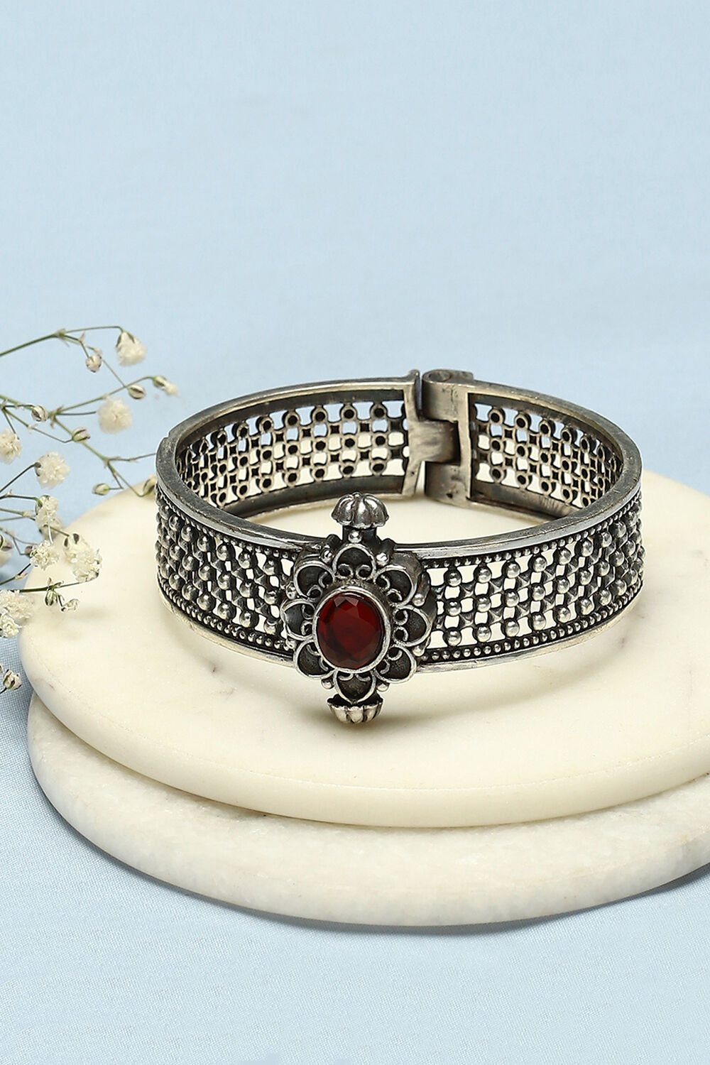 Oxidised-Red Brass Bangles image number 0