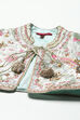 Ivory Cotton Blend Anarkali With Jacket Printed Suit Set image number 1